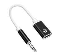 Type C Headphone Car Stereo Cord, Type-C Female Flat Head Earphone, Audio Adapter with Sturdy Construction, Converter Cable with Compact Design, Ideal for Answering Calls Listening Music