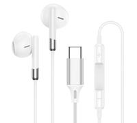 Type C Headphones Wired Earbuds for iPhone 17e 17 16 15 Pro Max Wired Ear Buds USB C Earphone with Microphone Volume Control Noise Canceling for Google Pixel 10a 10 9 Pro XL Samsung Galaxy S26 S25 A57