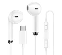 Type C Headphones Wired Earbuds for iPhone Air 17 16e 16 Pro Max 16 15,USB C Earphones Noise Canceling Earbuds with Mic Volume Control for Samsung Galaxy A17 A16 A56 A36 S25 Ultra A15 5G Pixel 10 9a 8