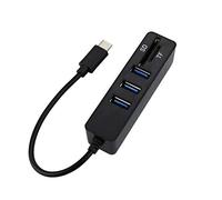 Type C HUB Card Reader 2 in 1 Type-C OTG USB 2.0 Hub Splitter Combo 3-Port SD/TF Card Reader USB 2.0 Hub Splitter 2.0 Multi USB (Color : Black)