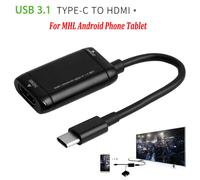 Type-C Hub USB 3.1 to HDMI Adapter Cable For MHL Android Phone Tablet Black
