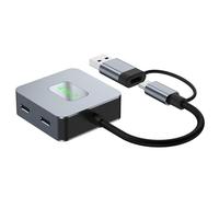 Type C Hubs 2 USB3.0 + 2 Type Port Adapter for Integration with Notebook Smartphones and Tablets USB Hubs Adapter