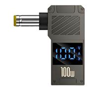 Type C Laptop Charger Adapter 100W Fast Charge, Digital Display, Portable | Type C To DC Charger Connector Adapter Plug Play Portable Fast Charging for Home Travel Most Laptops Other Electronic De