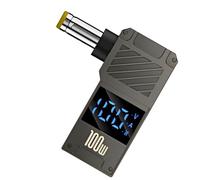 Type C Laptop Charger Adapter, Laptop Charger Adapter | Type C 100W Type C to DC Charger Adapter with Digital Display | USB Converter