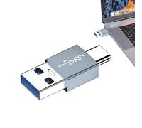 Type C Male Adapter - USB A Converter, to 3.1 | Aluminum Shell for Charging Data Wallet Bag U Disk Laptop Phone Fast Transfer Durable Connector Gift Travel, Flexible, Quick Sharing
