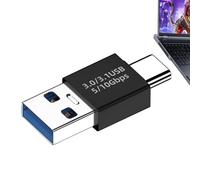 Type C Male Adapter - USB A Converter, to 3.1 | Aluminum Shell for Charging Data Wallet Bag U Disk Laptop Phone Fast Transfer Durable Connector Gift Travel, Flexible, Quick Sharing