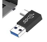 Type C Male Adapter - USB A Converter, to 3.1 | Aluminum Shell for Charging Data Wallet Bag U Disk Laptop Phone Fast Transfer Durable Connector Gift Travel, Flexible, Quick Sharing