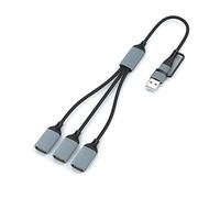 Type C Male To 3 USB 2.0 Female Connector Replacement For Laptop Computer USB Type C To USB 2.0 Adapter