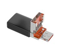 Type C MicroSDS Card Reader Portable Memory Card Adapter with USB Converter for Laptop and Smartphone