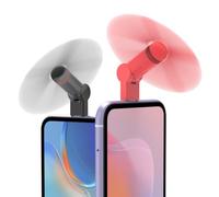 Type C Mini Fan(2 pack), 180 Rotating Portable USB-C Cool Cooler Mobile Phone Fan Compatible with USB C TYPE C Interface iPhone 15/15 Pro/Pro Max, One Plus, Pixel/HTC/Huawei/LeEco/Samsung and More