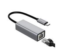 Type C Network Adapter, USB Ethernet Extension, Internet Wi-Fi Connector, Broad Device Compatibility, Portable/Wide Application Black/Gray For Streaming, Working