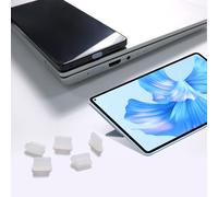 Type C Port Cover, Cell Phone Dust Plug, USB C Charging Port Protector Cap for MacBook, Laptop, iPhone 16 15 Pro Max, Samsung Galaxy S24, S23, S22, S21, S20,A53, Note 20, Pixel, White, 20pcs