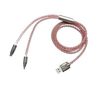 Type-C Routing Cable 1.3Meter for Home Desk Areas, C | Braided Split Construction, Metal Housings, and Flexible Accessory Links