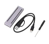 Type C SSD Enclosure M.2 NVMe PCIe NGFF USB3.1 Gen2 10Gbps, RGB M.2 SSD Enclosure , Portable Exal for 2230 2242 2260 2280 , Compatible with PC Laptop TV Router