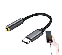 Type C to 3.5mm Audio Jack Adapter - Durable Headphone Converter Cord, High Fidelity Sound Output, Stable Connection, Lightweight Compact Size | Perfect for Phone Tablet Computer Listening Car