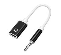 Type C to 3.5mm Headphone Jack - Car Stereo Audio Cord Aux Cable Adapter | | Hi-Fi Sound Microphone Support Call Control Nylon Phone Aux Cord Adapter for Smartphone Tablet Speaker Headset