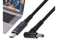 Type C To DC Charging Cable Long-Lasting Universal Black Charging Cable | PD for Home, Dormitory, Working Place, Apartment