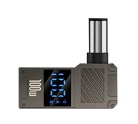 Type-C to DC P0wer Adapter - Laptop Charging Plug, Decoy Converter | 100W Usb C to DC Jack with Digital Screen for P0wer Bank Laptop Charging, Fast Safe Supply Connector for Portable Devices and Note
