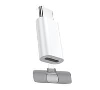 Type C to Lightning Microphone Adapter, USB C Male to Lightning Female Converter for Wireless Lavalier Microphone to your phone, Not for Headphone and Data, also Can charge for iPhone 16 Series etc