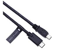 Type C to Mini USB Data Sync Charging Lead Cord Cable Compatible with MIO MiVue 618, 608,658, InCarCam 101, ARAS FHD, APEMAN, icefox FHD, JooVuu X, HP f330s, Powerlead Pdvr D009, SENWOW GS8000L