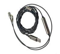 Type C to MMCX Earphone Cable with CX31993 Chip, USB C Headset Upgrade Wire with Mic for Shure SE215 SE846 AEOLAN Models, 3.5mm Jack 1.3meter(Type-C)