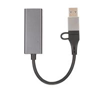 Type C to RJ45 A 0/100/1000Mbps Self-Adaptive USB 3.0/2.0 Ethernet A for Laptop & Tablet Connectivity