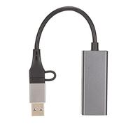Type C to RJ45 Adapter, USB C to Ethernet Adapter with Aluminum Alloy Shell, 10/100/1000Mbps Gigabit Ethernet Converter for Laptop Tablet PC, Support Full Duplex and Auto MDIX