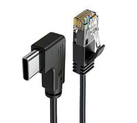 Type C to RJ45 Networking Cable Fast Internet Connection for Laptop Smartphones Stable Wire Networking Online Gaming Gigabit Ethernet Cable Type C