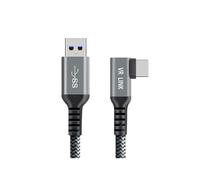 (TYPE-C to TYPE-C 5M) VR Glasses USB3.2 GEN1 Data Cable 3m/5m/6m/7m Oculus Quest 1/ Quest 2 Mesh Streaming Cable 90 Right Angle Elbow Connecting Cable