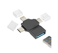 Type C to USB Adapter 3.0 OTG Female Lightning Micro Male Converter(3in1) Compatible for Samsung LG Apple iPhone15 Pro Max Plus iPad Pro Air Mini 11 12 13 14 Android Camera Keyboard Mouse Card Reader