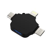 Type C to USB Adapter OTG A Female Lightning Micro Male Converter Thunderbolt Accessorie Camera Card Reader Mouse Keyboard Midi Flash Drive Compatible with Iphone 13 12 Pro Max Ipad Samsung LG Android