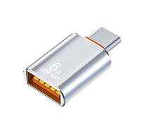 Type C To USB Adapter - Slim Plug Converter, Compact USB Link, High-Speed Signal Transfer Bridge, Smooth C-Port Data Transition Tool | Mobile Phone Tablet Travel Connectivity