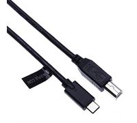 Type C to USB B Printer Cable Cord Compatible with HP Deskjet, Officejet, Scanjet, LaserJet, Photosmart, Envy, Lexmark, Samsung, Chromebook Pixel, Lenovo Yoga 900, Dell XPS, ASUS ZenBook | 3m / 10ft