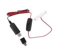 Type C USB To 1.5V AM3/LR6/AA Battery Power Cable With Switch For Radio LED Light Toy Keyboard