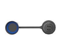 Type C Waterproof Two Port Adapter 10Gbps Fast Transmission ABS Materials Universals Compatibility Waterproof Type C For Outdoor Use