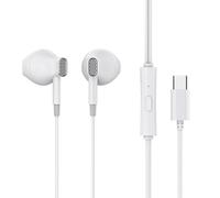 Type C Wired Earbuds - Professional Heavy Bass In-Ear Headphones System With Integrated Microphone Technology, Advanced Noise Cancelling Performance | Premium USB C Earbuds For Driving Exercising