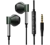Type C Wired In Ear Headphones with Mic for Smartphone Integration Supporting 15 HIFI Audio and Ergonomic Fit for Extended Wear (Gunmetal 3.5mm Jack)