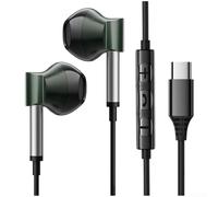 Type C Wired In Ear Headphones with Mic for Smartphone Integration Supporting 15 HIFI Audio and Ergonomic Fit for Extended Wear (Bronze TYPE-C)