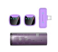 Type-C With Windproof Velvet Lavalier Microphone Electricity Visualization Live Reduction Noise Outdoor Microphone