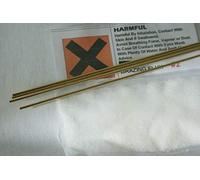 Type C2 LFB Silicon Bronze Brazing Rods 1.5 x 250mm - 5 Pieces Plus 5gm Flux Powder