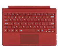 Type Cover for Microsoft Surface Pro 7+ Pro 7 Pro 6 Pro 5 Pro 4 Pro 3 Generation, Bluetooth Keyboard with Trackpad, USB Charging, QWERTZ German Layout (Red, Backlight)