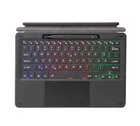 Type Cover for Microsoft Surface Pro 8/Surface Pro X 13", 3-Color Backlit Surface Pro 8/Pro X Keyboard with Touchpad/Pencil Holder/Built-in Rechargeable Battery,English and German