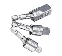 (Type D: 3Pcs set) 360 Degree Rotating Square Head Universal Adapter 1/4 3/8 1/2 Inch Sleeve Connecting Rod