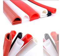 Type E Cold Resistant Silicone Gel Seal Profile For Freezer Door And Refrigeration Equipment(Red,17x14mm)