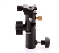 Type E Professional Universal Light Stand Swivel Hot Shoe Flash Holder Mount with Umbrella Holder for Canon and Nikon DSLR (I)