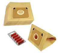 Type E62 Dust Bags for Vax Vacuum Cleaners (10 Pack + 5 Bag Freshener Sticks)