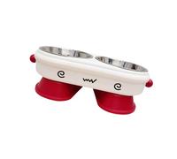 Type Elevated Dog Bowl with Smooth Surfaces Easyly Clean Stainless Steel Pet for Comfortable Eating Heavy Type Elevated Dog