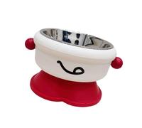 Type Elevated Dog Bowl with Smooth Surfaces Easyly Clean Stainless Steel Pet for Comfortable Eating Heavy Type Elevated Dog
