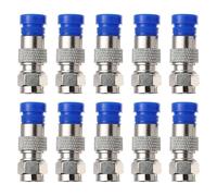 Type F coaxial connector, 10 pieces, coaxial compression fitting, compression connectors