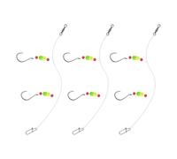 Type Fishing Leader with Multiple Size Hook Compacts Saltwater Fishing Rigs for River Angling Multiple Size Fish Hook Rigs